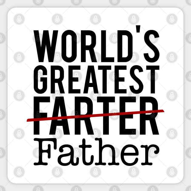 Worlds Greatest Farter Sticker by KA Creative Design